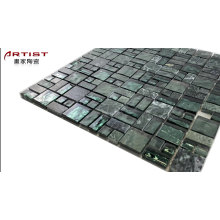 2019 Hot sale beautiful green glass mosaic